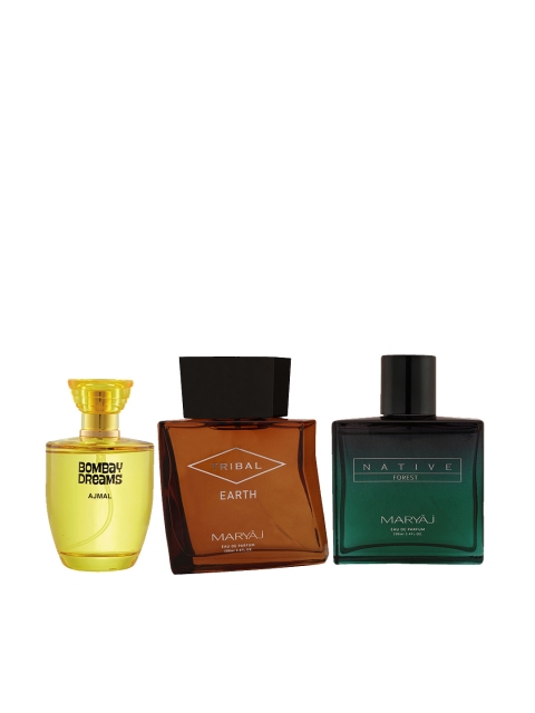 Ajmal Unisex Set of 3 Bombay Dreams Tribal Earth & Native Forest EDP Perfume 100ML each, Yellow
Ajmal Unisex Set of 3 Bombay Dreams Tribal Earth & Native Forest EDP Perfume 100ML each, Yellow