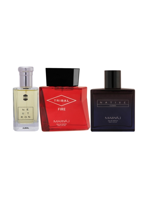 Ajmal Unisex Set Of 3 Perfumes 100ML, White