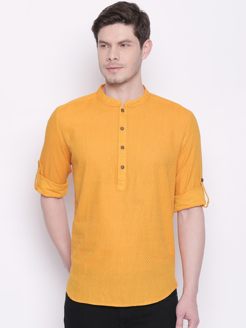 indus route by Pantaloons Men Yellow Woven Design Straight Kurta
indus route by Pantaloons Men Yellow Woven Design Straight Kurta