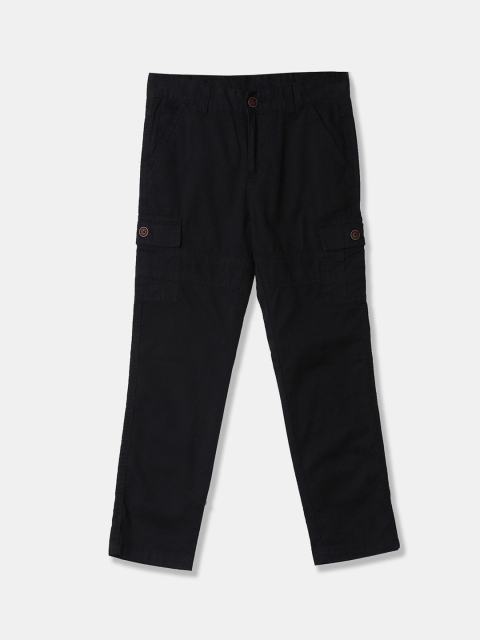 Cherokee Boys Black Regular Fit Mid-Rise Clean Look Stretchable Jeans