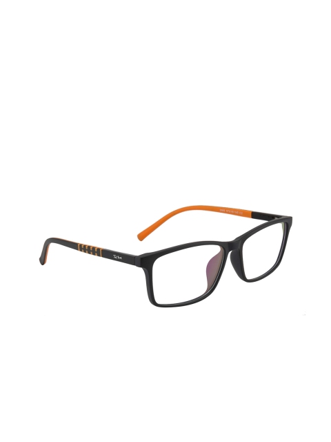 Ted Smith Unisex Black Solid Full Rim Wayfarer Frames TSF-2005_C2