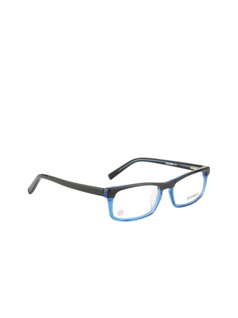 Gold Berg Women Solid Full Rim Rectangle Frames GB-171_C14, Black