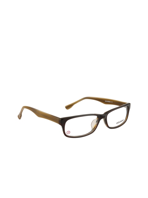 Gold Berg Women Brown Solid Full Rim Rectangle Frames