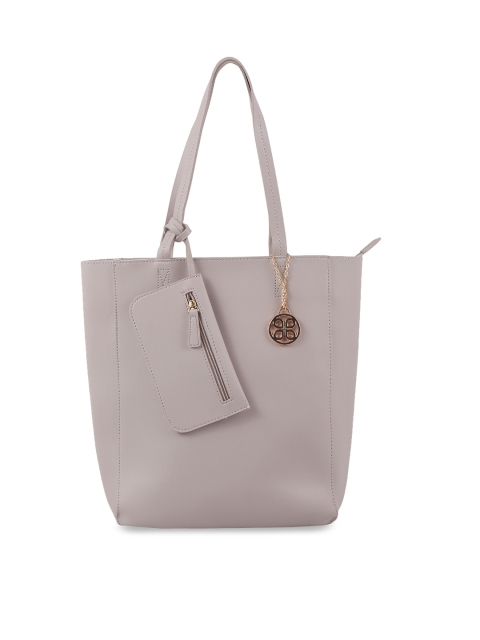 Addons Grey Solid Handheld Bag