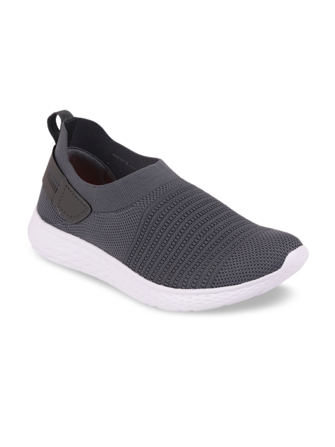 Franco Leone Men Grey Slip-On Sneakers