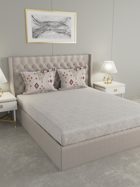 Boutique Living India Off-White Floral 210 TC Cotton 1 King Bedsheet with 2 Pillow Covers
Boutique Living India Off-White Floral 210 TC Cotton 1 King Bedsheet with 2 Pillow Covers