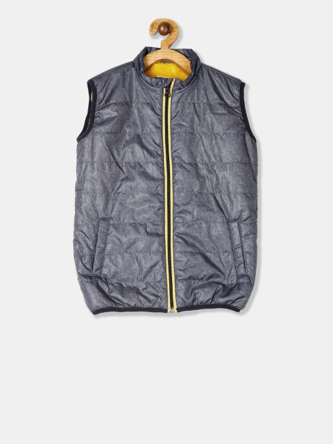 Donuts Boys Grey Printed Padded Jacket