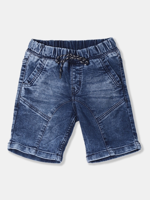 Cherokee Boys Blue Washed Slim Fit Denim Shorts