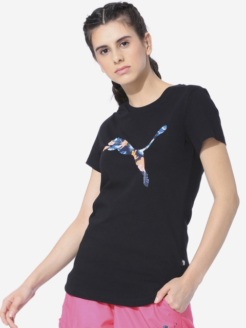 Puma Women Black Printed Top