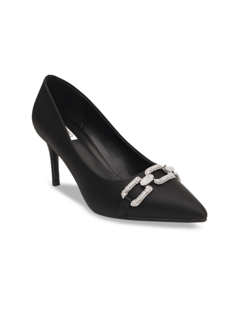 ROSSO BRUNELLO Women Black Embellished Pumps