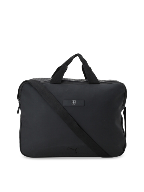 Puma Black Solid Handheld Bag