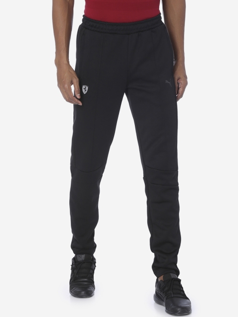 PUMA Motorsport Men Black Solid Ferrari MSP Track Pants