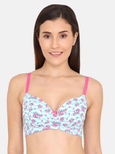 Zivame Multicoloured Printed Non-Wired Lightly Padded T-shirt Bra ZI101ZFASHHSAST, Multi
Zivame Multicoloured Printed Non-Wired Lightly Padded T-shirt Bra ZI101ZFASHHSAST, Multi