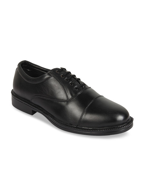 Vardhra Men Black Solid Leather Formal Oxfords 
Vardhra Men Black Solid Leather Formal Oxfords