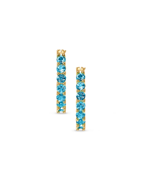 SWAROVSKI Blue Hoop Earrings