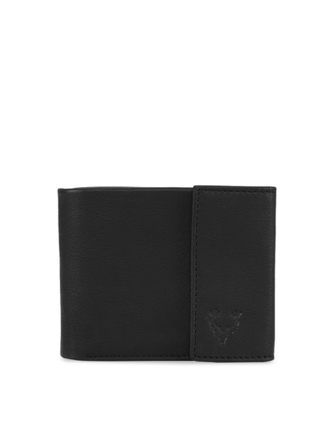 Allen Solly Men Black Solid Two Fold Wallet With a Magnetic Flap Cover
Allen Solly Men Black Solid Two Fold Wallet With a Magnetic Flap Cover