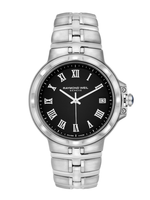 Raymond Weil Men Black Parsifal Analogue Watch 5580-ST-00208