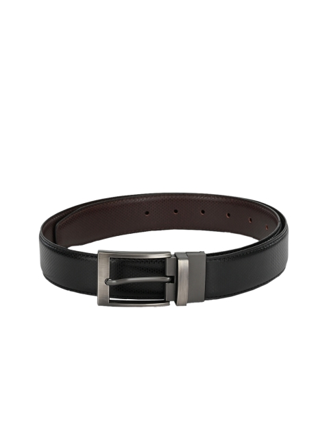 Calvadoss Men Black & Brown Textured Belt