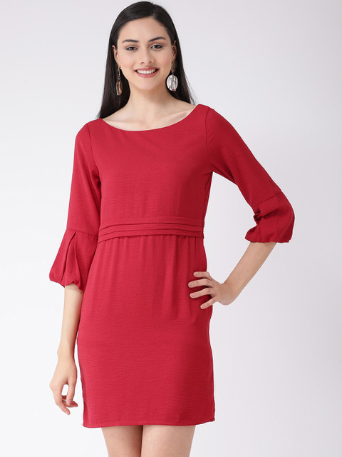 Latin Quarters Women Red Solid Sheath Dress
Latin Quarters Women Red Solid Sheath Dress