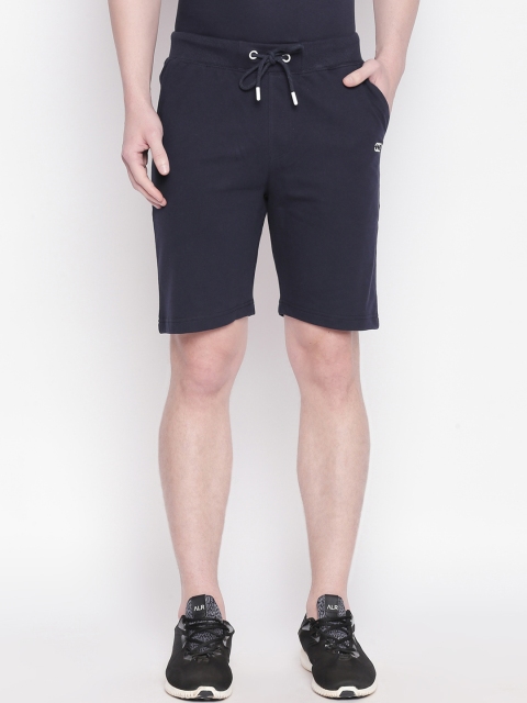 Ajile by Pantaloons Men Navy Blue Solid Slim Fit Sports Shorts