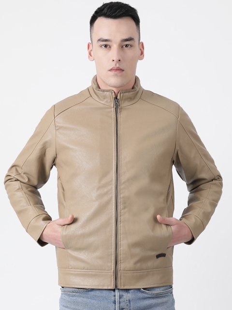 Cloak & Decker by Monte Carlo Men Beige Solid Padded Jacket