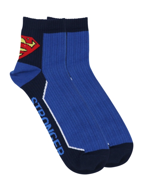 Justice League Men Yellow & Red Colourblocked Superman Patterned Above Ankle-Length Socks, Navy blue
Justice League Men Yellow & Red Colourblocked Superman Patterned Above Ankle-Length Socks, Navy blue
