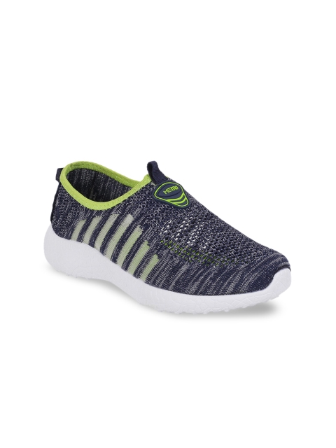 Metro Women Blue Slip-On Sneakers
