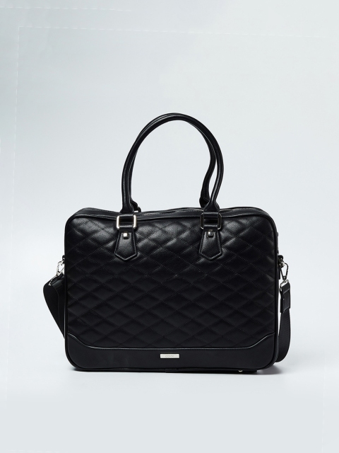 CODE by Lifestyle Women Black Textured Laptop Sleeve