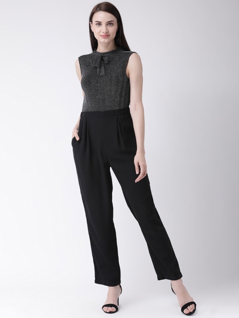 Latin Quarters Women Black Solid Basic Jumpsuit