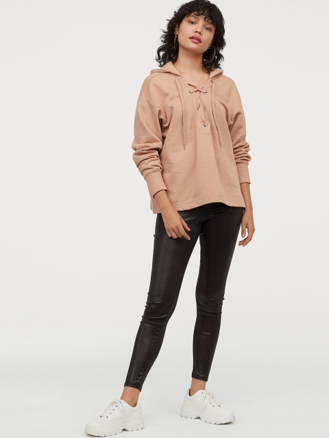 H&M Women Black Jersey Leggings