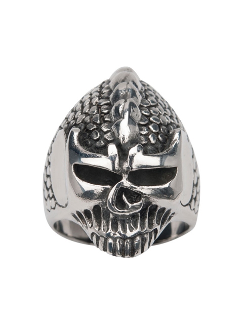 Inox Jewelry Men Silver-Toned & Black Stainless Steel Alien Skull-Shaped Finger Ring
Inox Jewelry Men Silver-Toned & Black Stainless Steel Alien Skull-Shaped Finger Ring