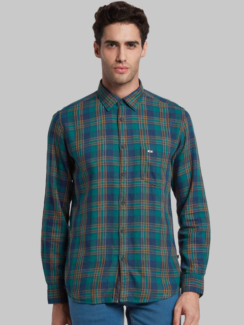Parx Men Green & Mustard Yellow Slim Fit Checked Casual Shirt
Parx Men Green & Mustard Yellow Slim Fit Checked Casual Shirt