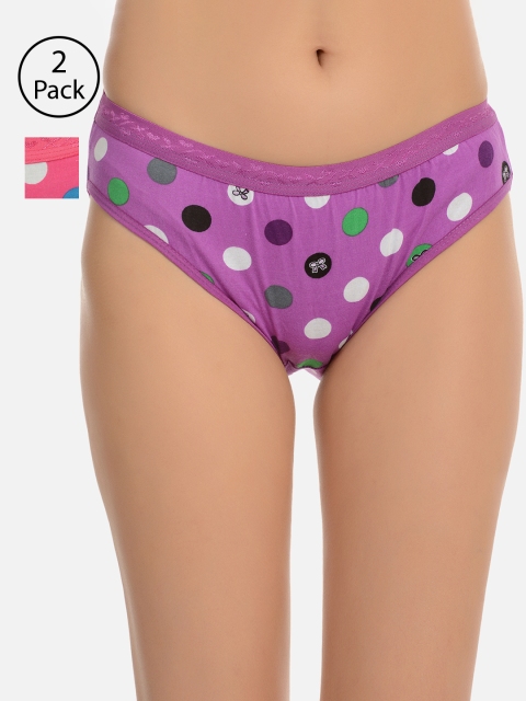 Mod & Shy Women Pack of 2 Assorted Hipster Briefs MU7476