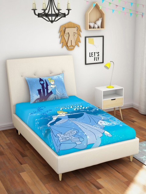 SPACES Blue Cartoon Characters Disney 180 TC Cotton 1 Single Bedsheet with 1 Pillow Covers
SPACES Blue Cartoon Characters Disney 180 TC Cotton 1 Single Bedsheet with 1 Pillow Covers