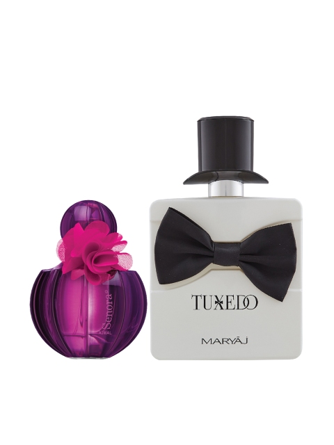 Ajmal Unisex Set Of 2 Senora EDP 75ml & Maryaj Tuxedo EDP 100ml Perfume Scent for Skin, Purple
Ajmal Unisex Set Of 2 Senora EDP 75ml & Maryaj Tuxedo EDP 100ml Perfume Scent for Skin, Purple