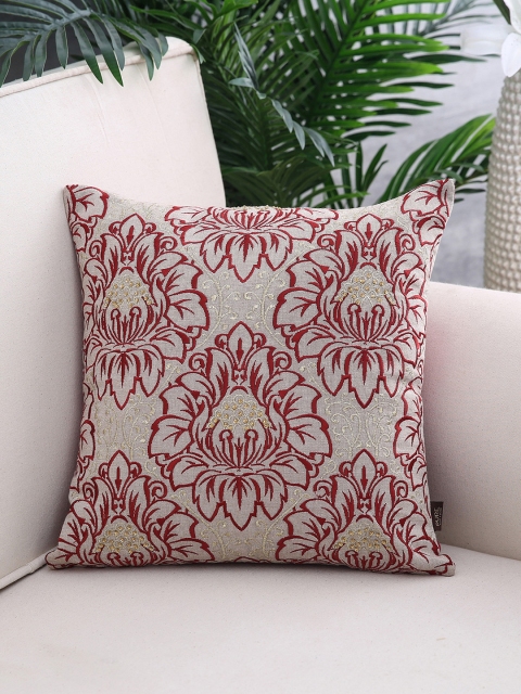 Pure Home and Living Grey & Red Single Ethnic Motifs Embroidered Square Cushion Cover
Pure Home and Living Grey & Red Single Ethnic Motifs Embroidered Square Cushion Cover