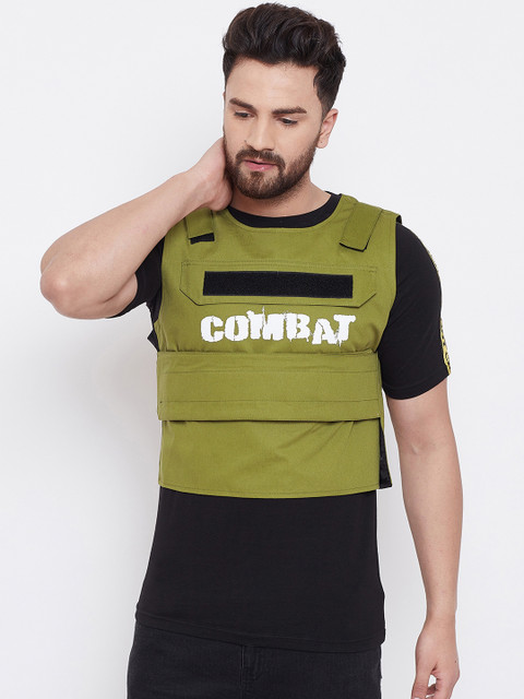 FUGAZEE Men Printed Padded Jacket Jacket, Olive 
FUGAZEE Men Printed Padded Jacket Jacket, Olive