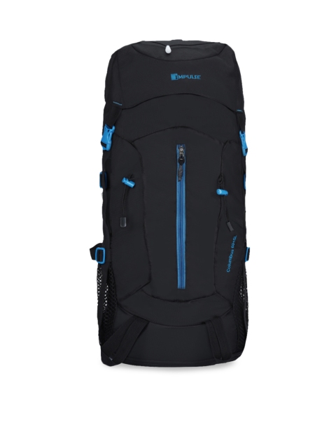 Impulse Unisex Black & Turquoise Blue Solid Large 65 Litres Rucksack With Rain Cover
Impulse Unisex Black & Turquoise Blue Solid Large 65 Litres Rucksack With Rain Cover