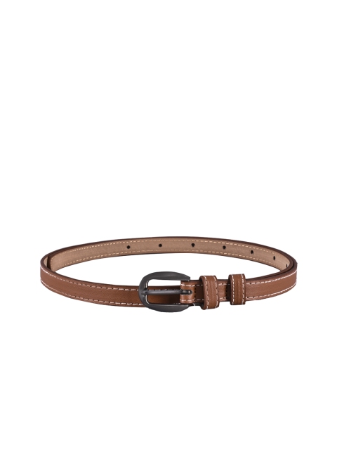 BuckleUp Women Tan Brown Solid Belt