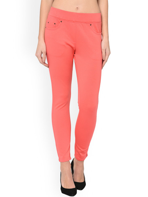 Westwood Women Pink Solid Skinny-Fit Jeggings
Westwood Women Pink Solid Skinny-Fit Jeggings