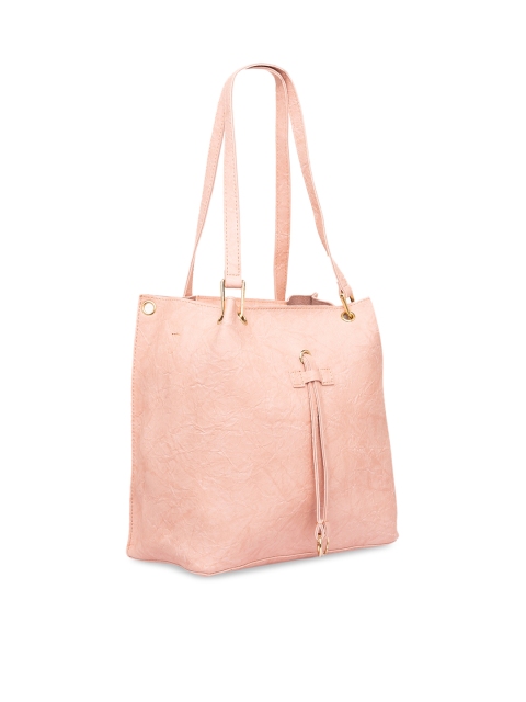 Satchel Bags Pink Solid Shoulder Bag