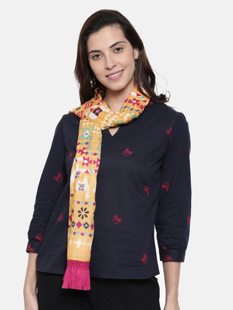 Chumbak Yellow & Pink Printed Stole
Chumbak Yellow & Pink Printed Stole