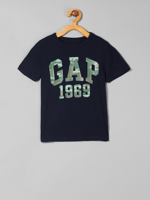 GAP Boys Blue Printed T-shirt