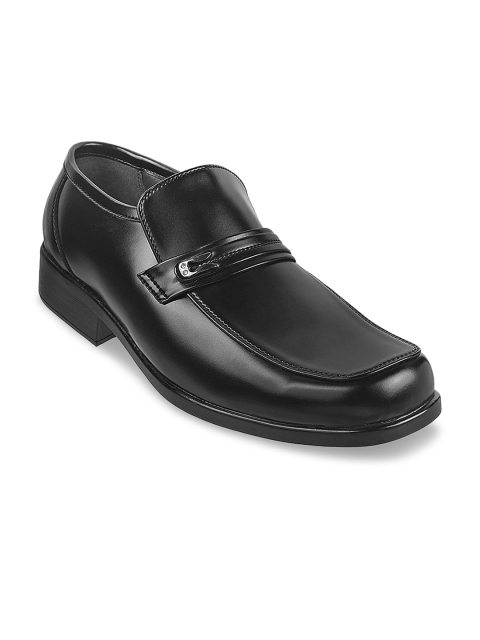 Metro Men Black Formal Slip-Ons