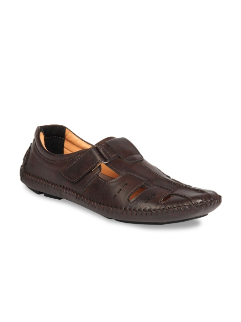 Respiro Men Brown Shoe-Style Sandals