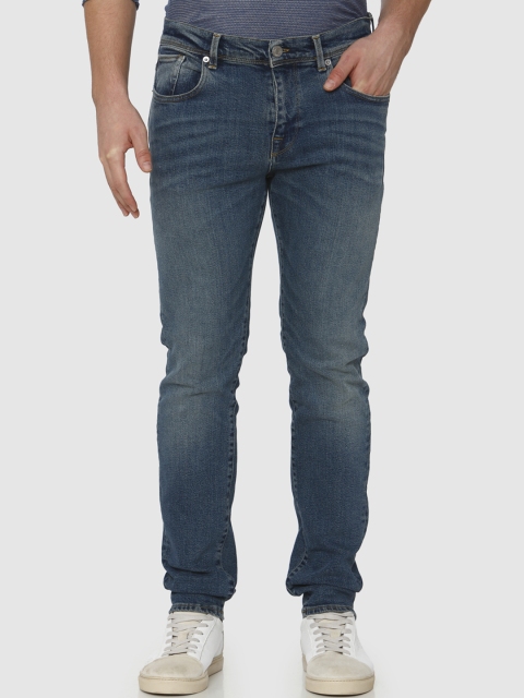 SELECTED Men Blue Slim Fit Mid-Rise Clean Look Jeans