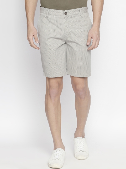 BYFORD by Pantaloons Men Grey Printed Regular Fit Regular Shorts