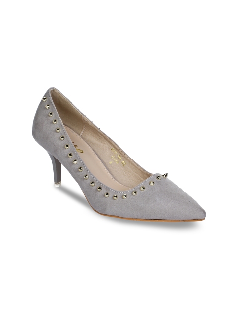 Aber & Q Women Grey Solid Pumps