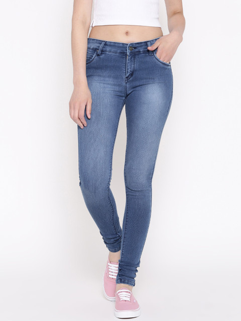 Devis Women Blue Skinny Fit Mid-Rise Clean Look Stretchable Jeans 
Devis Women Blue Skinny Fit Mid-Rise Clean Look Stretchable Jeans