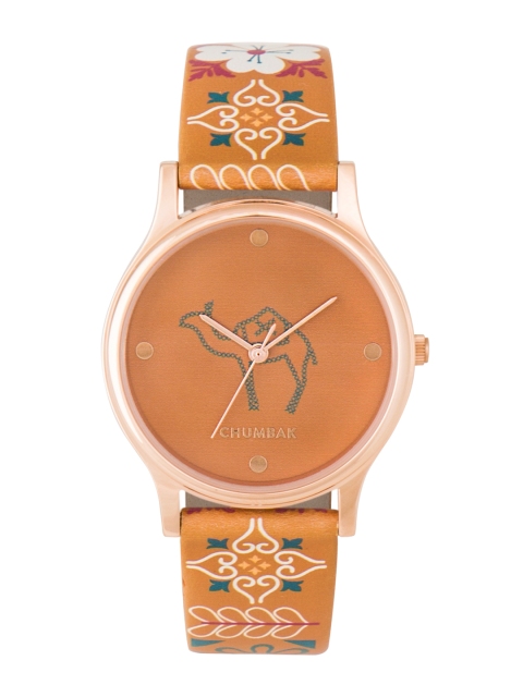 Chumbak Women Mustard Analogue Watch 8907605057359